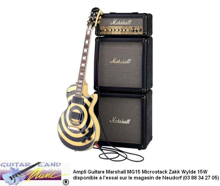 Ampli Guitare Marshall MG15 Zakk Wylde Microstack 15W